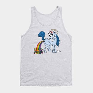 Unicorn Pooping Rainbow Tank Top